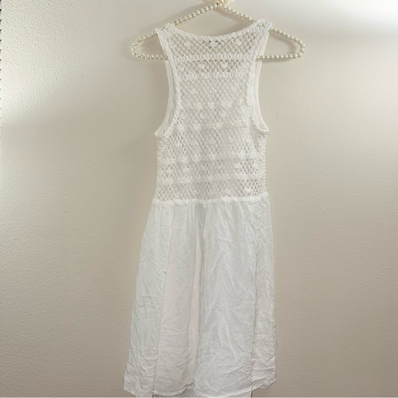 Charlotte Russe White Mini Crochet Dress - Small - Picture 4 of 5